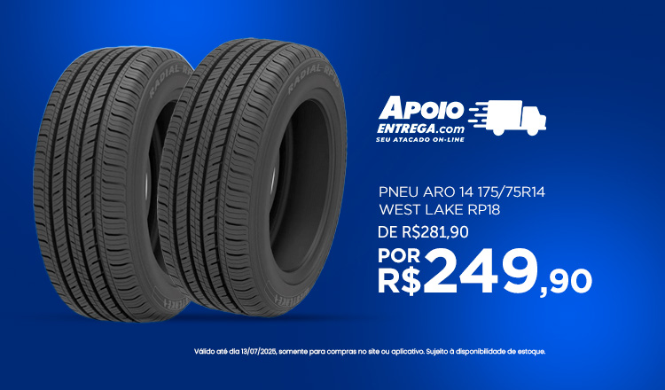 Pneu até 13/07